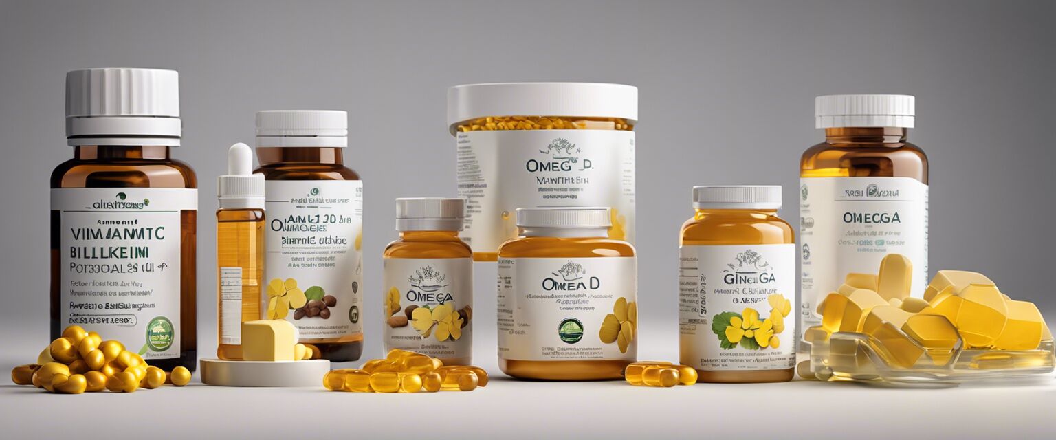 Collection of wellness supplements